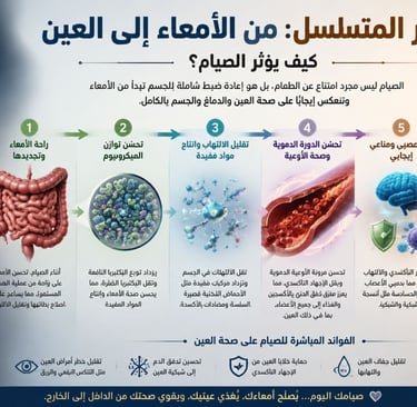 اكتشف العلاقة المذهلة بين بصمة العين وصحة الأمعاء. كيف يؤثر ميكروبيوم القولون على بصرك؟ وما الفرق بي