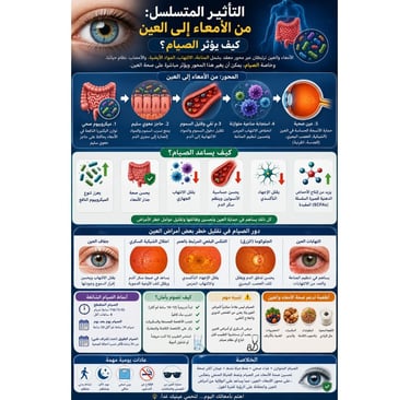 اكتشف العلاقة المذهلة بين بصمة العين وصحة الأمعاء. كيف يؤثر ميكروبيوم القولون على بصرك؟ وما الفرق بي