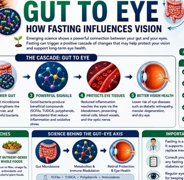 👁️Cascade Effect:Gut to Eye Fasting Influence Vision?🦠