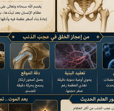 🕌عجب الذنب إعجاز الخلق والبعث في الإسلام✨🔬