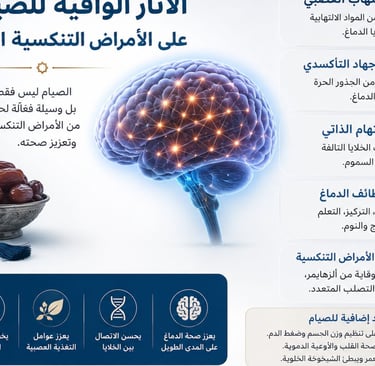 🌙الآثار الواقية للصيام على الأمراض التنكسية العصبية🧠