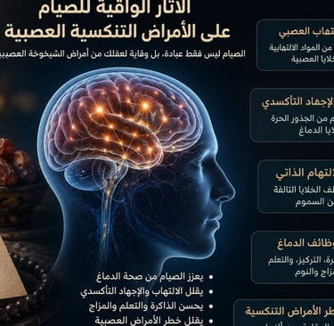 🌙الآثار الواقية للصيام على الأمراض التنكسية العصبية🧠