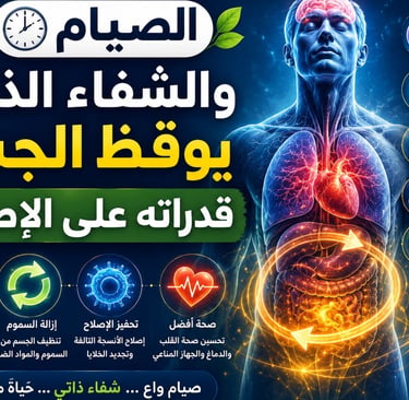  اكتشف كيف يُفعّل الصيام آليات الشفاء الذاتي في الجسم عبر الالتهام الذاتي، إصلاح الحمض النووي، اللدو