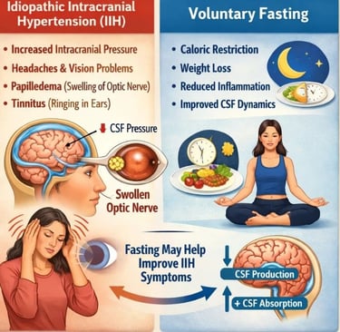 🧠📈 Idiopathic Intracranial Hypertension (IIH) and Voluntary Fasting 🌙