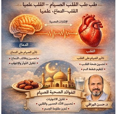 🧠🫀 طب القلب العصبي والصيام : فهم محور الدماغ–القلب علميًا 