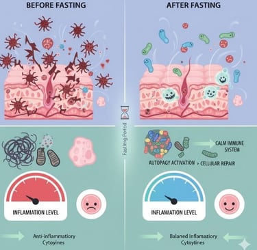 🧬 How Fasting Calms the Immune System in Psoriasis and Eczema