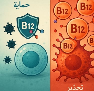 🧬 ب 12: الطاقة الخفية للأعصاب… والارتفاع المريب الذي قد يلمّح لوجود ورم