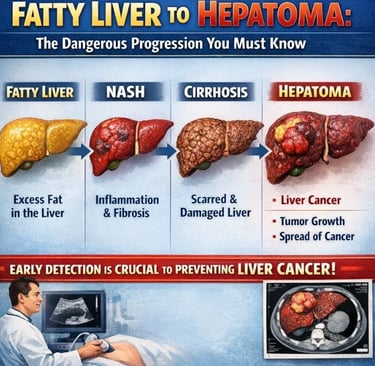 🏥 Fatty Liver to Hepatoma The Dangerous Progression You Must Know (3)