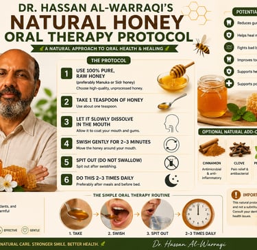 🍯 Dr. Hassan Al-Warraqi’s Natural Honey Oral Therapy Protocol