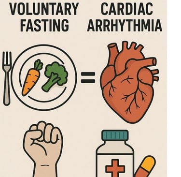 ⚖️ Voluntary Fasting vs. Conventional Therapies in Cardiac Arrhythmias 