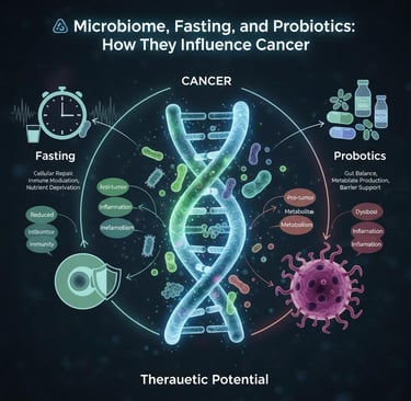 image photo/graphic 🧬 Microbiome, Fasting, and Probiotics: How They Influence Cancer