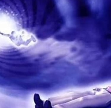 often involve the feeling of leaving one's body, seeing a bright light, going through a narrow tunne