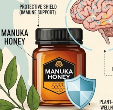   عسل مانوكا 🍯 والتصلب المتعدد 🧠💪 | دعم طبيعي فعّال 🌿 وتحسين المناعة