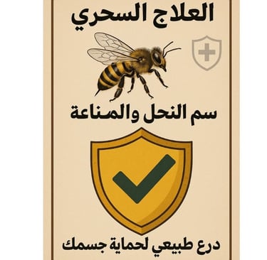 العلاج السحرى🛡️🐝 سم النحل والمناعة درع طبيعي لحماية جسمك image photo