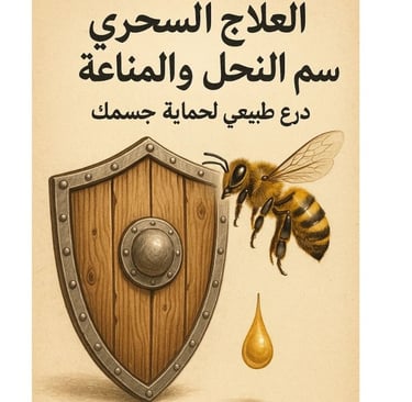 العلاج السحرى🛡️🐝 سم النحل والمناعة درع طبيعي لحماية جسمك image photo