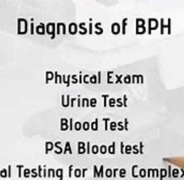 diagnosis of bph