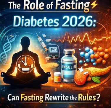 Discover how fasting impacts diabetes in 2026. Learn about blood sugar control, insulin sensitivity,
