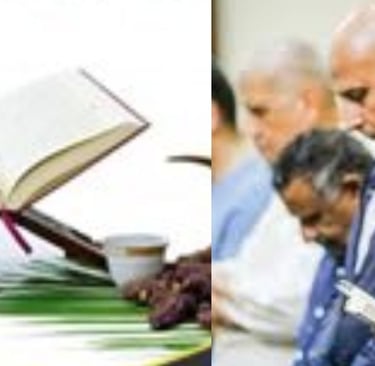 والتزام الجماعة الصيام والصلاة وقراءة القران