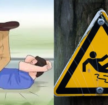 falling down