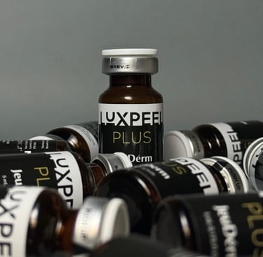 Luxpeel bottles from Jeudérm