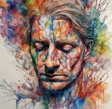 A woman holding a book in her hands