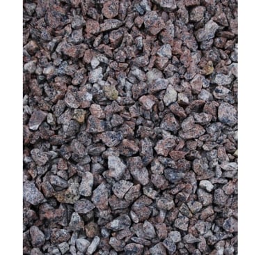 Raudona taškuota granito skalda