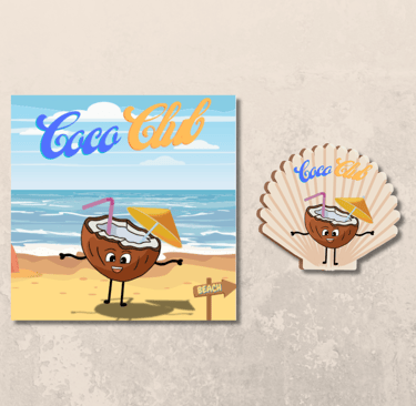 illustration coconut