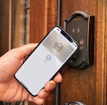 Smart door lock with phone control