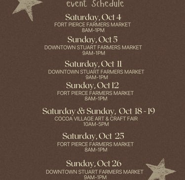 Puka Maui October Schedule