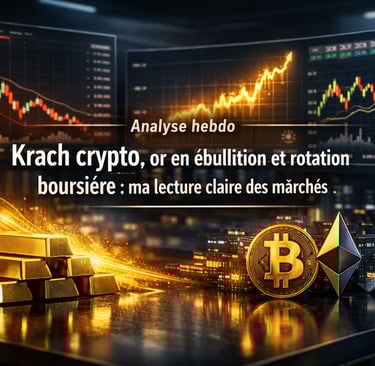  Analyse hebdo — Krach crypto, or en ébullition et rotation boursière