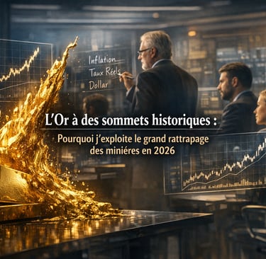 L’Or à des sommets historiques : Pourquoi j’exploite le grand rattrapage des minières en 2026