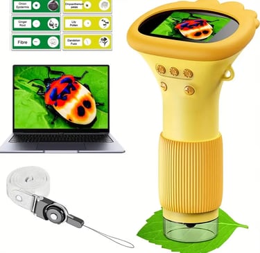 Kit de Microscópio Portátil em tela - Aumento de 1200X