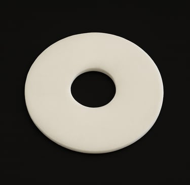 Seramik Disk OD=18mm / ID=6mm / T=0.5mm (Stok Kodu: D01) Küçük parçaların analizi için uygun tabla