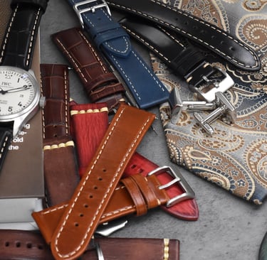 Leather watch strap Watch band