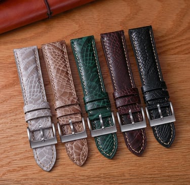 Alligator Paw Leather watch strap band