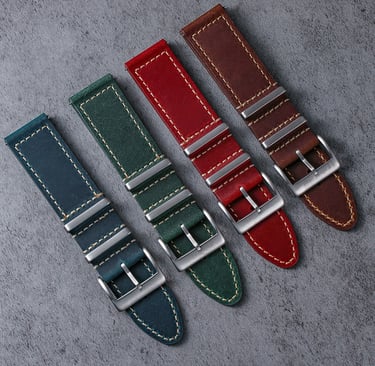 Leather Watch strap Band Crazy Horse