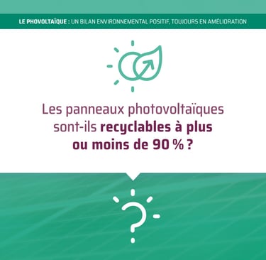 Recyclage des panneaux photovoltaïques