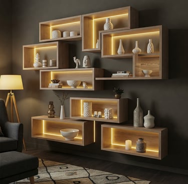 meuble lumineux de rangement-ar style