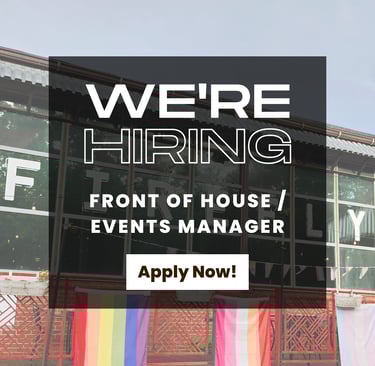 We're hiring a front of house/events manager