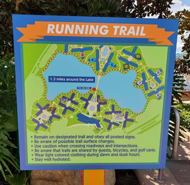Disney's Art of Animation Pop Century Resort Running Trail