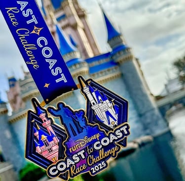 2025 runDisney Coast to Coast Challenge Medal