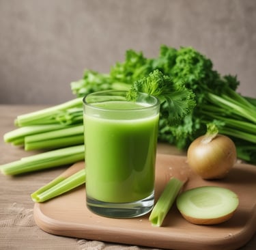 Two tall glasses filled with smoothies are placed side by side on a marble surface. The glass on the left contains a creamy yellow smoothie, garnished with cape gooseberries and green leaves, alongside a gold metal straw. The glass on the right holds a deep purple smoothie, topped with blueberries and also featuring a gold metal straw. Scattered blueberries are visible around the glasses.