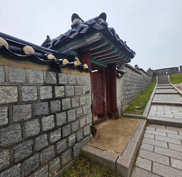 Wall and gate
