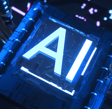 AI technology visualization representing AI governance and digital transformation