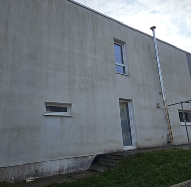 des façades non traitée