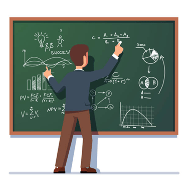 A Professor teaching himself.