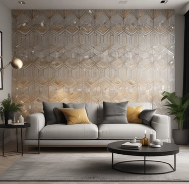 a living room with a couch and a coffee table