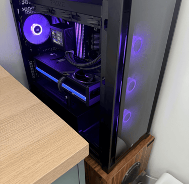 Montage de PC gamer avec boîtier RGB violet – SOS PHON’ORDI
