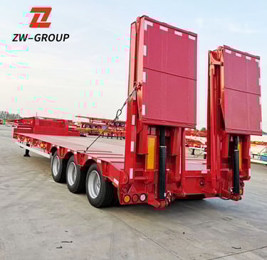 3 axle lowbed trailer