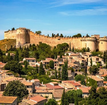 Le Fort Saint André à Villeneuve-lès-Avignon (Gard).